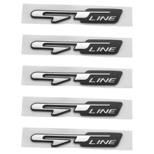 5X Cool 3D Car Style Sticker Letters Sticker for Rear Trunk Car Doors Stickers