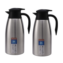 2X Plata 304 Acero Inoxidable 2L Frasco Térmico Agua Al Vacío Aislada Olla Café Té Leche Jarra Térmica