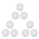 Mop Micro- Refill for 360 Spin Magic Mop-Microfiber Replacement Mop -Round Shape Standard Size (White-6 Pack) 1