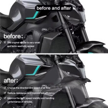 Passar för MT-09/SP GP 2024 2025 WING DOWNFORCE NAKED FRONTAL SPOILERS Frontspoiler Nedre Spoiler Nedre Läpp