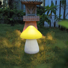 Solar Agaric Mushroom Light – Waterproof Outdoor Garden Decor, 4 Colors (Blue/Red/Green/Yellow), for Yard/Fence/Terrace/Pathway