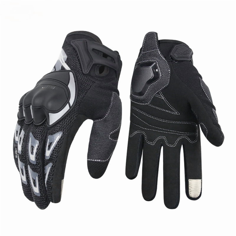 Breathable Mesh Motorcycle Gloves, Touchscreen Protective Motorbike Gloves For Men And Women Mtb Riding, Road Racing, Motocross Racing, Cycling 9365509015841