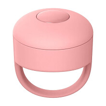 Fingerringkontroller med sidevending for iOS/Android – én knapp, 10 m rekkevidde, foto- og videokontroll (rosa)