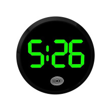 Digital Car Clock Stick On Clock For Automotive LED Display Clear LCD Screen Watch Ideal Interior Accessory