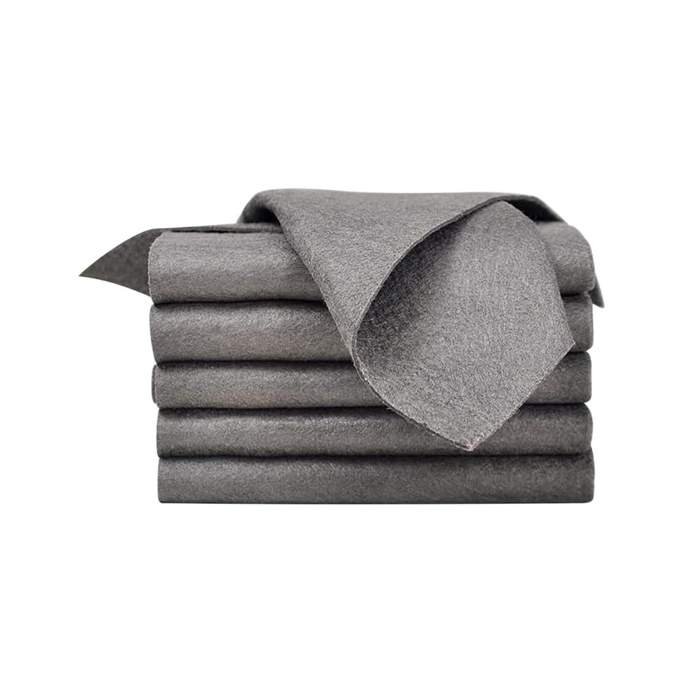 5Pc Thickened Magic Reusable Cleaning Cloths For Windows, Glass, Furniture, Cars Â Compatible With All Surfaces 9365509018699