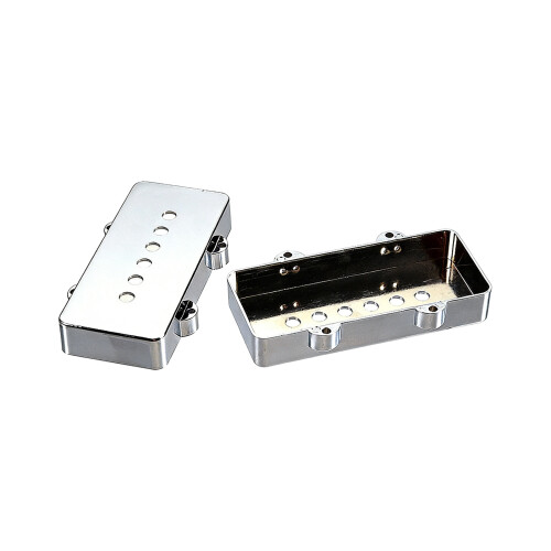 Kunststoff Shell Gitarre Pickup Abdeckung Ersatz 6 Loch-Chrom