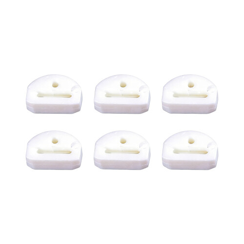 6Pcs Guitar String Retainer Classical Guitar Rollers-White