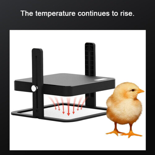 Chick Brooder Heating Plate with Adjustable Height and Tilt Angle, Electric Poultry Brooder Heater 2