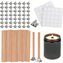 Houten Lonten voor Het Maken van Kaarsen, voor Sojawas, Kokoswas - DIY Kaarsenmaakbenodigdheden voor Beginners en Professionals