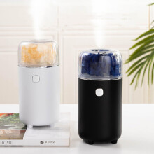 USB Humidifier Black with Fine Mist Hydration, Compact 100ml Desk Model for Home and Office