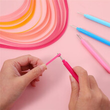 12 PCS Paper-Quilling Tools,Rolling Curling Quilling Needle-Pen with 100 PCS Roll-Paper for Art DIY Handmade Tools