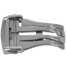 2 Pcs 18mm Stainless Steel Deployant Watch Strap Folding Buckle Clasp for , Fosted 18mm