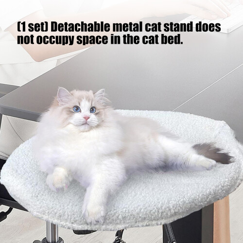 Cats Desk Bed Perch Bed Hammock for Small Cats Easy Setup Office 1
