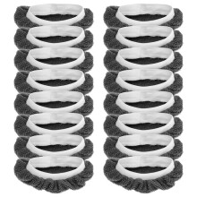 Dampfwischpads, Wiederverwendbares Dampftuchzubehör, Waschbare Dampfreinigerpads für Handdampfreiniger, Grau