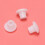 Plastic Round Shaped Cover Screw Cap Lid White 100Pcs for 5mm Dia Hole 5