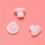 Plastic Round Shaped Cover Screw Cap Lid White 100Pcs for 5mm Dia Hole 7