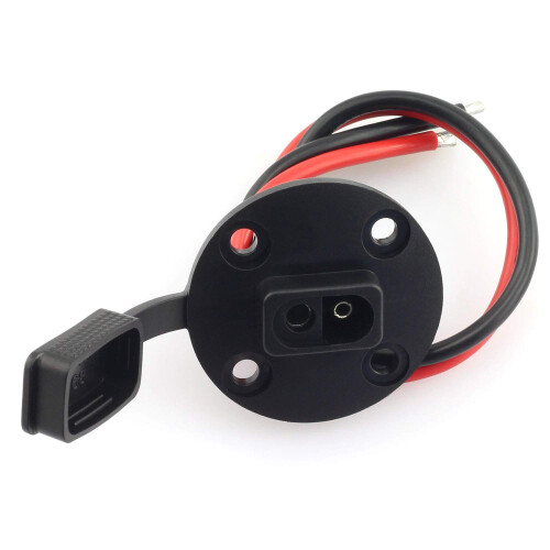 SAE Weatherproof Socket 12AWG Panel Mount Quick Connect Sidewall Port ...