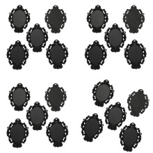 Multifunctional Oval Base Suitable for Necklace and-Black.