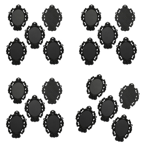 Multifunctional Oval Base Suitable for Necklace and-Black.