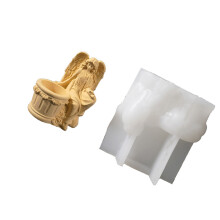 Moule de jardinière en forme d'ange en Silicone souple,-modèle 4