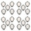 20 Pack Oval Pendant Trays Support Base Pendant-Ancient Silver 1