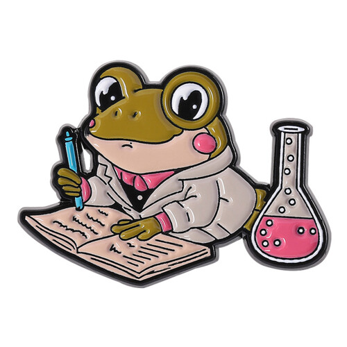 Science Frogs Brooch Laboratory Accessory with-QHXZ4243