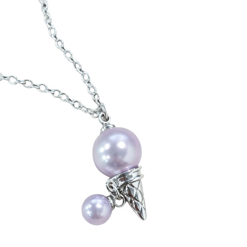 Romantisches Geschenk, Eiscreme-Perlen-Halskette, süßer-6