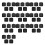 50PCS Multifunctional Square Stand Suitable for- Black.. 1