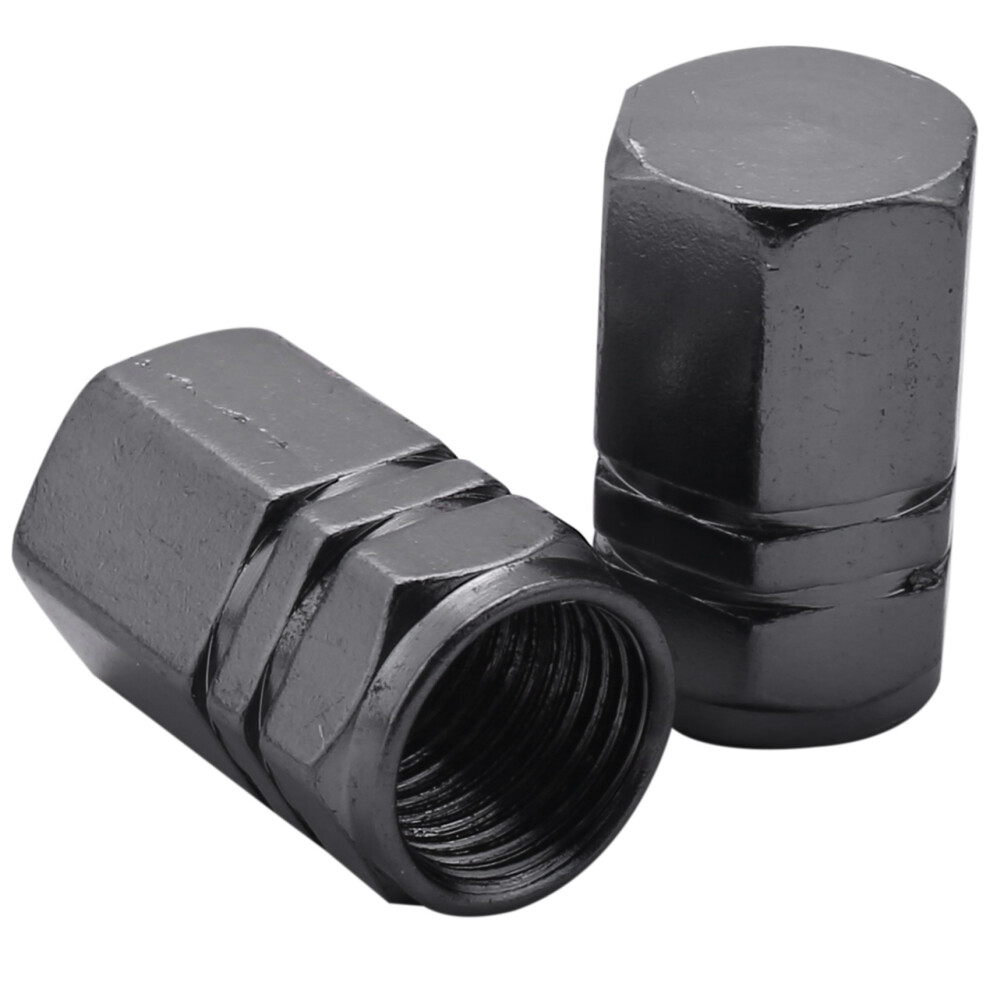 32 Pieces Tire Stem Valve Caps Wheel Valve Covers Car Dustproof Tire Cap, Hexagon Shape Titanium Gray 4711037277643
