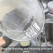 2X Koken Frituren RVS Anti-Spetterbescherming Olienet Vetspatscherm Pan Mesh Guard Spatdeksel 33cm