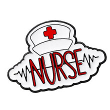 Broche d'hôpital créative avec lettres anglaises, pour-C2884 3