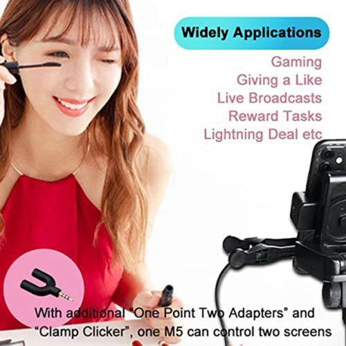 Mobile Phone Screen Clicker, Analog Finger Connecting Device, Automatic Physical Intelligent Mute Touch Screen(C) 2