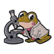 Animal Chemist Thema Broche met Kikkers Microscoop-QHXZ4241