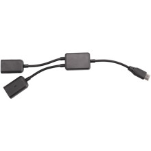 3X Type C OTG USB Male to Dual 2.0 Female OTG Charge 2 Port HUB Cable Y Splitter