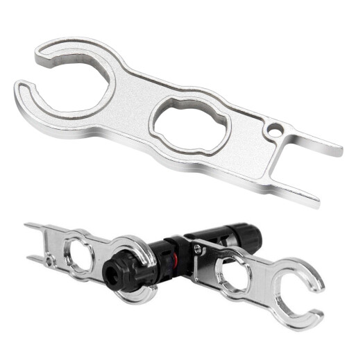 MC4 Solar Connector Wrench Set with Durable Metal Construction for Solar Panel Assembly and 2