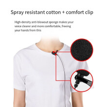 Lavalier Microphone Cell Phone Live Video Sound Card Camera Recording Interview Noise Reduction Microphone, B