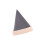 Stylish Wood and Velvets Cone Shaped Storage Stand-Gray 1