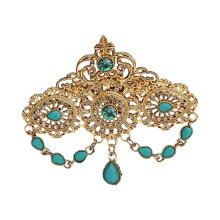 Artistiques évider broche en cristaux arabes avec-SS5