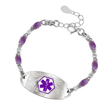 Bequeme Passform, verstellbares Armband, Symbol für-Lila