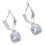 Boucles d'oreilles carrées en zircon pour des occasions-Blanc 1