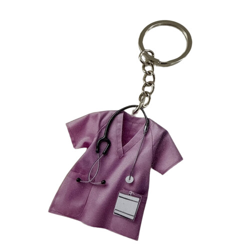Porte-clés acrylique de conception uniforme unique-C