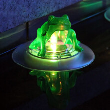 Solar Floating Pool Lights Lotus Lanterns Solar Powered Waterproof LED Pond Decorations Frog