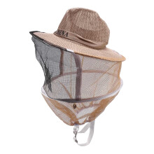 2 Pcs Anti Bee Hat Beehive Beekeeping Cowboy Hat Mosquito Bee Insect Net Face Protector Beekeeper Equipment