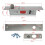 2X Electric Bolt Lock Deadbolt Drop Bolt NC Mode Door Lock 6