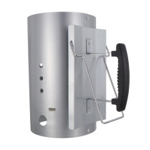 Charcoal Chimney Starter with HeatResistant Handle for Fast BBQ Ignition and Outdoor Grilling