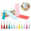 200PCS Blank  Paper Bookmarks Rectangle Book Marks Hanging Label with Colorful Tassels for DIY Project 7
