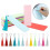 200PCS Blank  Paper Bookmarks Rectangle Book Marks Hanging Label with Colorful Tassels for DIY Project 8