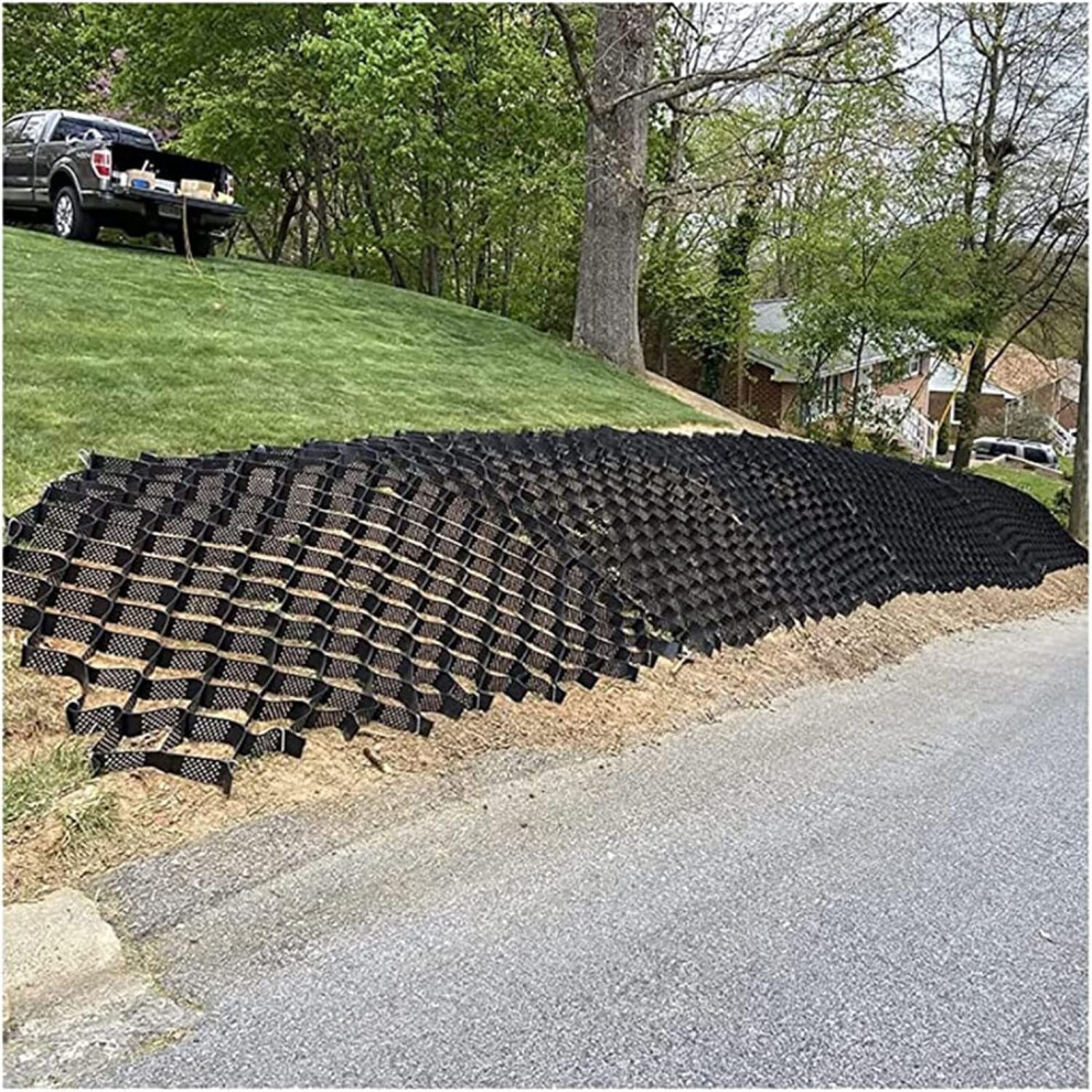 Geocell Ground Grid 2X5m With Drain Holes For Driveway Stabilization, Gravel Sand Soil Fill 9771547427377