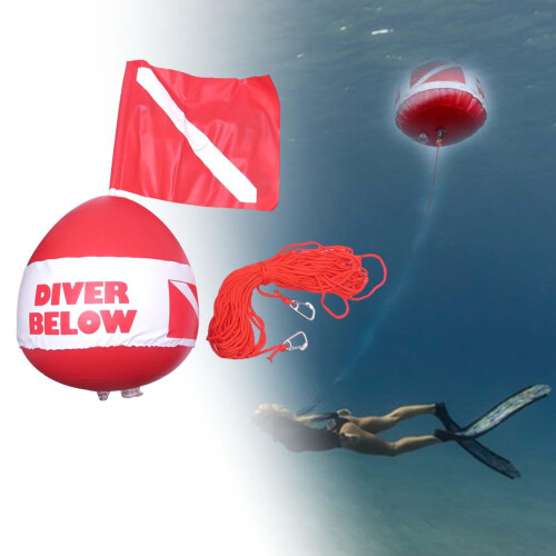 High Visibilities Diving Down Flag With Adjustable Polyester 1