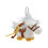 High Quality Soft Plush Keychain With Comfortable Touch-White 1